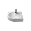 Duravit 448450000 Washbasin 25" Architec white, corner model, without overflow, 1 TH White Alpin