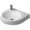 Duravit 449580009 Washbasin 22 1/2" Architec white, white, no overflow, taphole left White Alpin