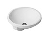 Duravit 468400000 Vanity basin 15 3/4" Architec white, w/o tap-plate, with overflow White Alpin