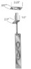 Baldwin 0600260 0600 260 12 FLUSH BOLT W/ 12 ROD
