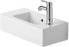 Duravit 7035000081 Handrinse basin 19 5/8" Vero, white, w.of, w.tp, tap hole right WGL White Alpin