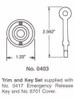 Baldwin 0403055 0403 055 COLONIAL E R TRIM