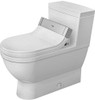 Duravit 2120510001 One-piece toilet Starck 3, white, w. mech., siphon jet, elong. HET/GB, for SensoWash C White Alpin