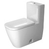 Duravit 2121010001 Happy D.2 One-piece toilet US version toilet, syphonic, 1.32/0.92 gpf (5/3.5 liters), 12" rough-in, White Alpin