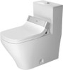 Duravit 2157510085 One-Piece toilet DuraStyle white w.mech.,Siphon Jet,elong.,HET, Single Flush White Alpin