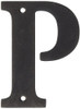 Deltana RL4P-10B 4 in. Solid Brass Residential Letter (Set of 10) (P - Oil Rubbed Bronze)