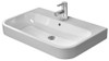 Duravit 2318650030 Happy D.2 Furniture washbasin with overflow, with tap platform, overflow clip chrome included, 25 5/8", 3 th White Alpin