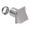 Broan 885AL Broan Wall Cap (Aluminum) for 3" round and 4" round duct