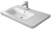 Duravit 2325800000 DuraStyle Furniture Washbasin asymmetric w. overflow, 1 tp, w. tp, bowl on left side, 31 1/2" White Alpin