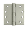 Deltana S44HDBB15 4 in. x 4 in. Heavy Duty Square Steel Hinge - Pair (Set of 10) (2 Ball Bearing - Satin Nickel)