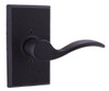 Weslock R7305H2--0020 7305H-RH Carlow Right Handed Single Dummy Door Lever Set with Square Ros, Black