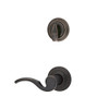 KWIKSET 966BRLLH-11PV1 966BRLLH-11P Left Hand Brooklane Interior Single Cylinder Handleset Trim Venetian Bronze Finish