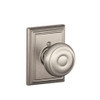 SCHLAGE F170GEO619ADD  Addison Collection Georgian Decorative Trim Knob, Satin Nickel