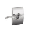 SCHLAGE F10ACC625CEN Lock Company Polished Chrome Passage Accent Door Lever Set with the Decorative Century Rose.