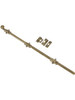 Deltana 24SB5 24 in. Heavy Duty Surface Bolt w Strike (Antique Brass)