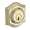 Baldwin SCTAD003  Reserve Single Cylinder Traditional Arch Deadbolt in Lifetime Brass Finish.