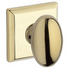 Baldwin PVELLTSR003  Reserve Privacy Ellipse with Traditional Square Rose in Lifetime Brass Finish