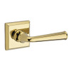 Baldwin PSFEDTSR003  Reserve Passage Federal with Traditional Square Rose in Lifetime Brass Finish