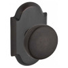 Baldwin PSRUSRAR481  Reserve Passage Rustic with Rustic Arch Rose in Dark Bronze Finish
