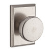 Baldwin PSRUSRSR492  Reserve Passage Rustic with Rustic Square Rose in White Bronze Finish