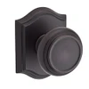 Baldwin PSTRATAR112  Reserve Passage Traditional with Traditional Arch Rose in Aged Bronze Finish