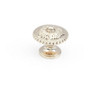 SCHAUB 930-WB and Company 930 Sonata Series 1-1/4 Inch Diameter Mushroom Cabinet Knob, White Brass