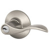 SCHLAGE F80ACC619RH  Satin Nickel Accent F80-ACC-RH Accent Storeroom Door Leverset for Right Handed Applications F80-ACC-RH