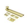 Deltana 4SBCS3 4 in. Heavy Duty Surface Bolt w Concealed Screw (Set of 10) (Polished Brass).