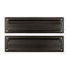 Deltana MS212U10B  13 1/8-Inch Mail Slot with Solid Brass Interior Flap