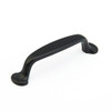SCHAUB 742-FB and Company 742 Country 4 Inch Center to Center Handle Cabinet Pull, Flat Black