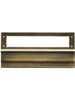 Deltana MS0030U5 Mail Slot with Rear Access Finish: Antique Brass