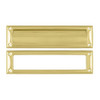 Deltana MS211CR003  13 1/8-Inch Mail Slot with Solid Brass Interior Frame.