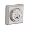 Baldwin DCTSD150  Reserve Double Cylinder Traditional Square Deadbolt, Satin Nickel Finish