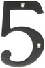 Deltana RN4-5U15  Solid Brass 4-Inch House Number 5 Board by Top Notch Distributors, Inc. (Home Improvement).