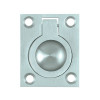 Deltana FRP175U19  1 3/4-Inch x 1 3/8-Inch Solid Brass Flush Ring Pull by