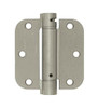 Deltana DSH35R55 3.5 in. x 3.5 in. x 0.63 in. Radius Single Action Spring Hinge (Set of 10) (Antique Brass).