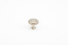 SCHAUB 968M-WB and Company 968M Symphony 1-5/16 Inch Diameter Mushroom Cabinet Knob, White Brass