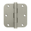 Deltana DSB35R515 DSB35R5 3.5" x 3.5" Solid Brass 5/8" Radius Corner Plain Bearing Mortise, Satin Nickel.