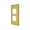 Deltana SWP4752U3 SWP4752 Double Outlet Switch Plates, Polished Brass