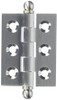 Deltana CH2015U15 2 in. x 1.5 in. Solid Brass Cabinet Hinge w Ball Tips - Pair (Set of 10) (Satin Nickel)