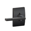 SCHLAGE F170LAT716CEN Ingersoll Rand Polished Chrome Passage St. Anne's Door Lever Set with the Decorative Camelot Rose