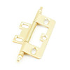 SCHAUB 1100M-03 Minaret Tip Non-Mortise Hinge, Polished Brass(SCH)