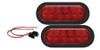 Optronics 849121 Fleet Count Led Oval Top/Turn/Tail Light Set, 6-Inch