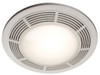 Broan broan-Broan_750 -Broan 750 Round Fan and Light Combo for Bathroom and Home, White Grille with Glass Lens, 100-Watts, 3.5 Sones, 100 CFM