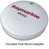 RAYMARINE RAY-T70327 RS150 GPS Antenna, w/ Pole Mount Kit