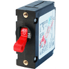 BLUE SEA SYSTEMS BS-7213 BLUE SEA SYSTEMS / Circuit Breaker, A Series, single pole, red toggle switch, 20A AC/DC, MFG# , Magnetic/hydraulic operation, panel mount with 5/8 & quot round opening, won & #039 t reset w/ short