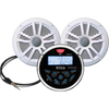 BOSS AUDIO SYSTEMS BOSS-MCKGB350W.6 BOSS Audio Receiver / Speaker Package, Bluetooth, MP3/USB AM/FM Marine Stereo, (No CD/DVD), Two 6.5 Inch Speakers, Antenna