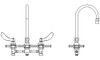 Delta 27C2924-LS Commercial 27C1 / 27C2 Two Handle Sink Faucet 141353
