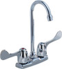 Delta 2171LF-WBHHDF Commercial Classic Two Handle Blade Bar/Prep Faucet, Chrome