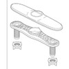 Delta RP70714AR RP70714 Replacement Escutcheon Plate with Nuts, Arctic Stainless